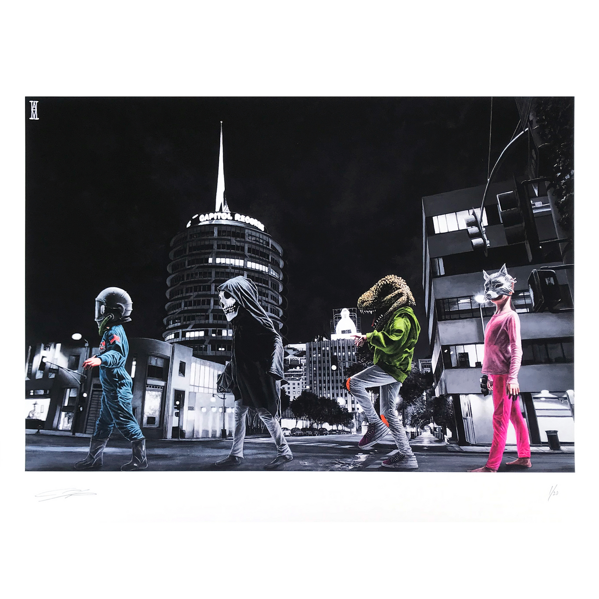 Alec Huxley &quot;Ghouls&#39; Night Out&quot; - Archival Print, Limited Edition of 20 - 18 x 24&quot;