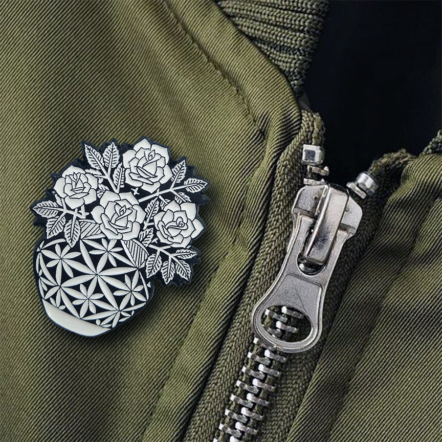 Mike Giant &quot;Acoma Pot&quot; - 1.5&quot; Enamel Pin, Limited Edition of 100