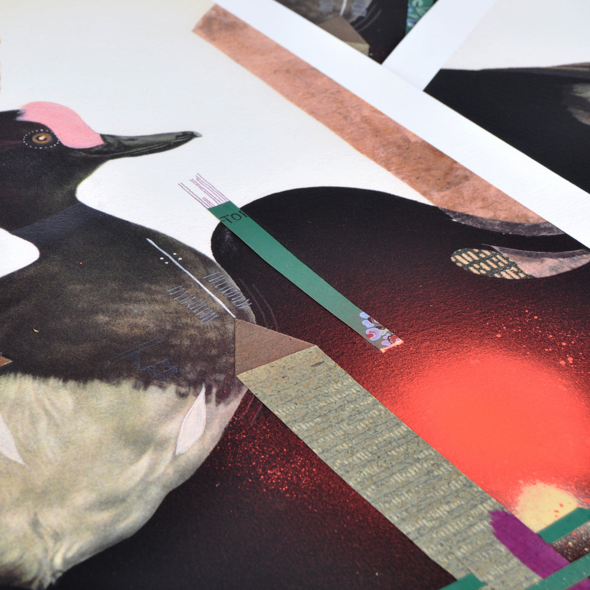 Monica Canilao &quot;The Tufted Duck&quot; - Hand-Embellished Print