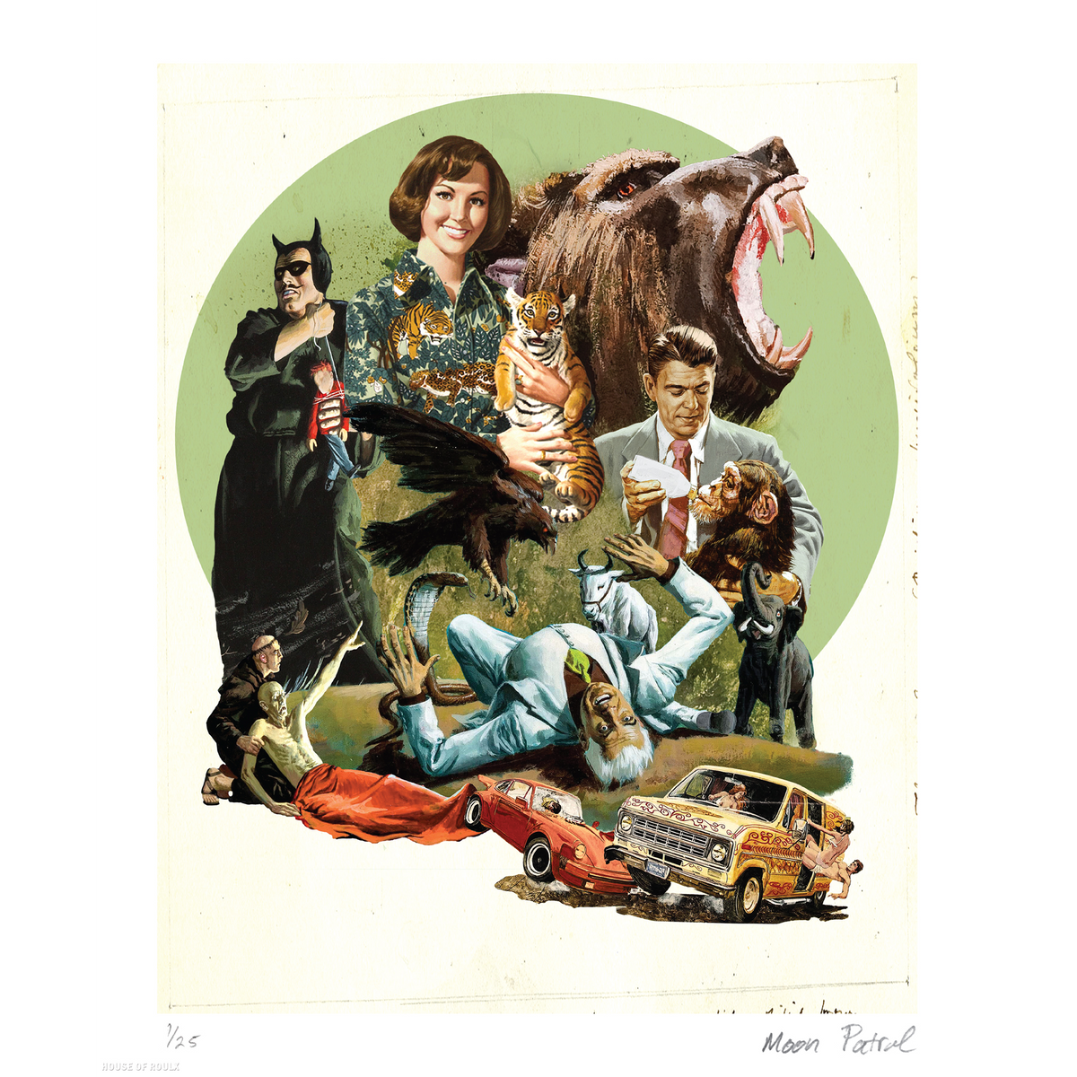 Moon Patrol  &quot;Hypothetical Movie Poster #11&quot; - Archival Print, Limited Edition of 25 - 14 x 17&quot;