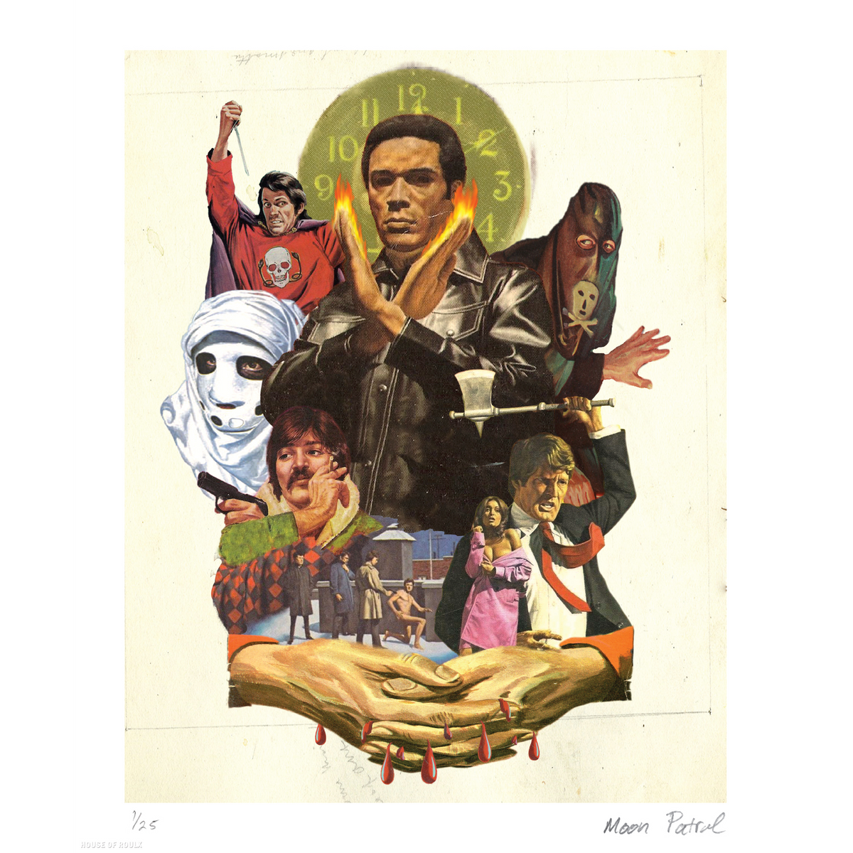 Moon Patrol  &quot;Hypothetical Movie Poster #7&quot; - Archival Print, Limited Edition of 25 - 14 x 17&quot;