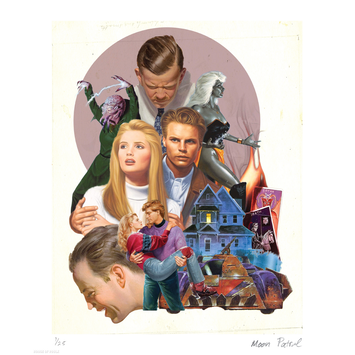 Moon Patrol  &quot;Hypothetical Movie Poster #9&quot; - Archival Print, Limited Edition of 25 - 14 x 17&quot;