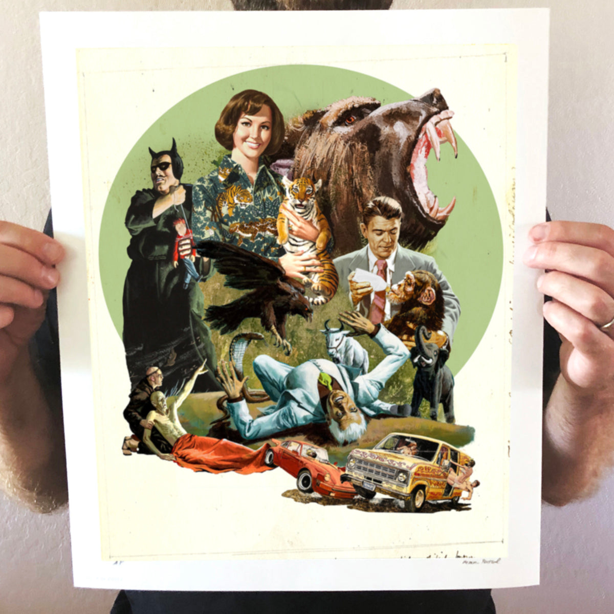 Moon Patrol  &quot;Hypothetical Movie Poster #11&quot; - Archival Print, Limited Edition of 25 - 14 x 17&quot;