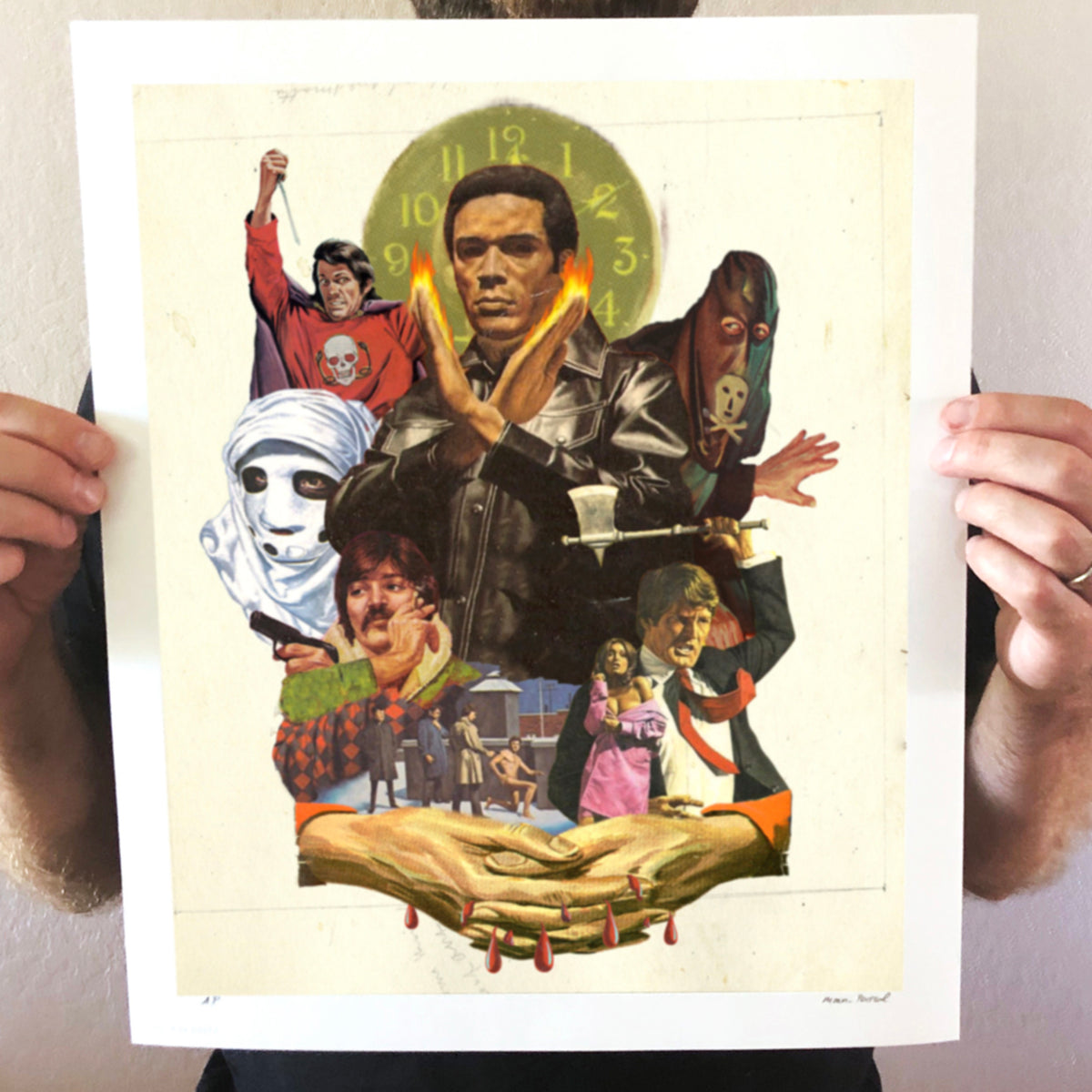 Moon Patrol  &quot;Hypothetical Movie Poster #7&quot; - Archival Print, Limited Edition of 25 - 14 x 17&quot;