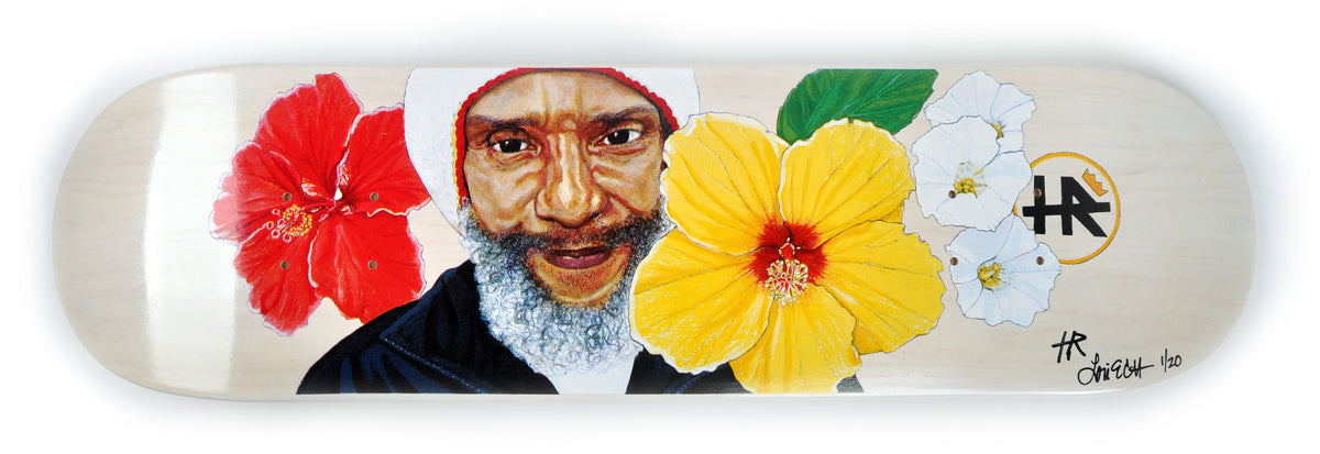 H.R. &amp; Lori Carns Hudson &quot;H.R. (of Bad Brains)&quot; - Limited Edition Skateboard Deck Bundle