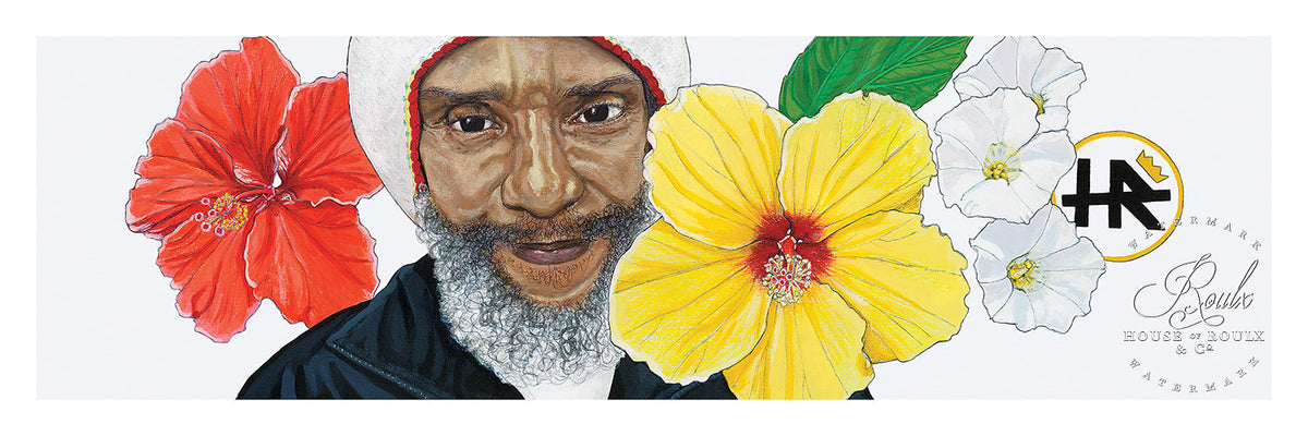 H.R. &amp; Lori Carns Hudson &quot;H.R. (of Bad Brains)&quot; - Open Edition, Mini Print