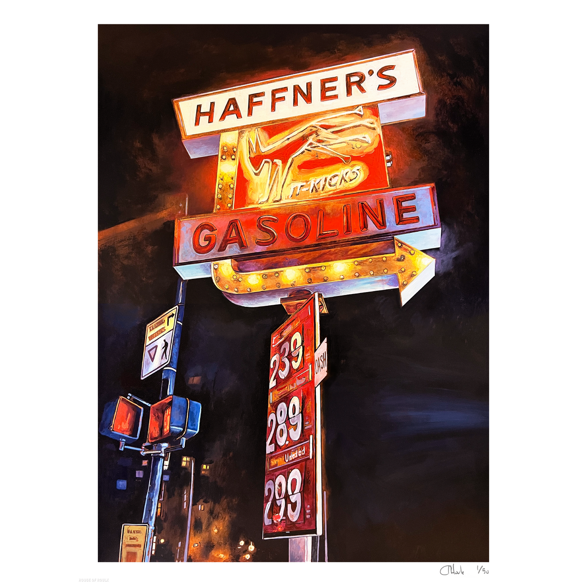 Andrew Houle &quot;Haffner&#39;s It-Kicks&quot; - Archival Print, Limited Edition of 50 - 18 x 24&quot;