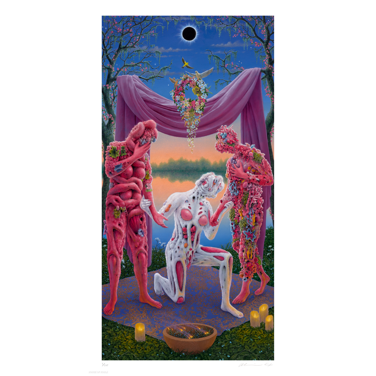 Adrian Cox &quot;Healer Veiled&quot; - Archival Print, Limited Edition of 100 - 13 x 24&quot;