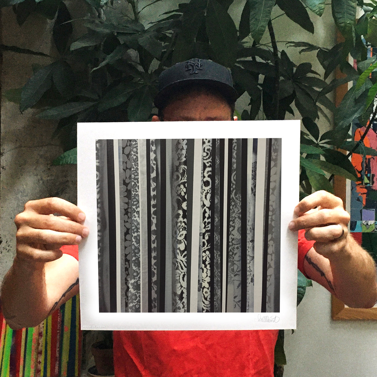 JMikal Davis aka Hellbent &quot;Demo (black, white, and grey)&quot; - BLM BENEFIT TIMED RELEASE - 12 x 12&quot;