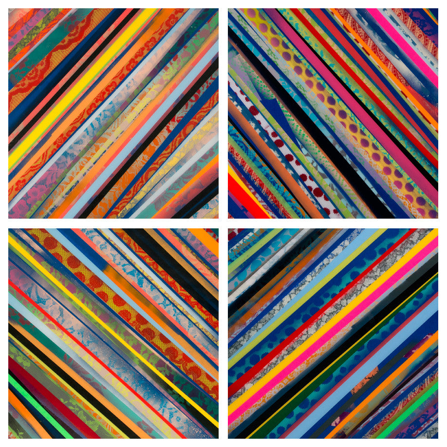 JMikal Davis aka Hellbent &quot;Quadratpych&quot; - Limited Edition, 4 x Print Set - 8 x 8&quot;