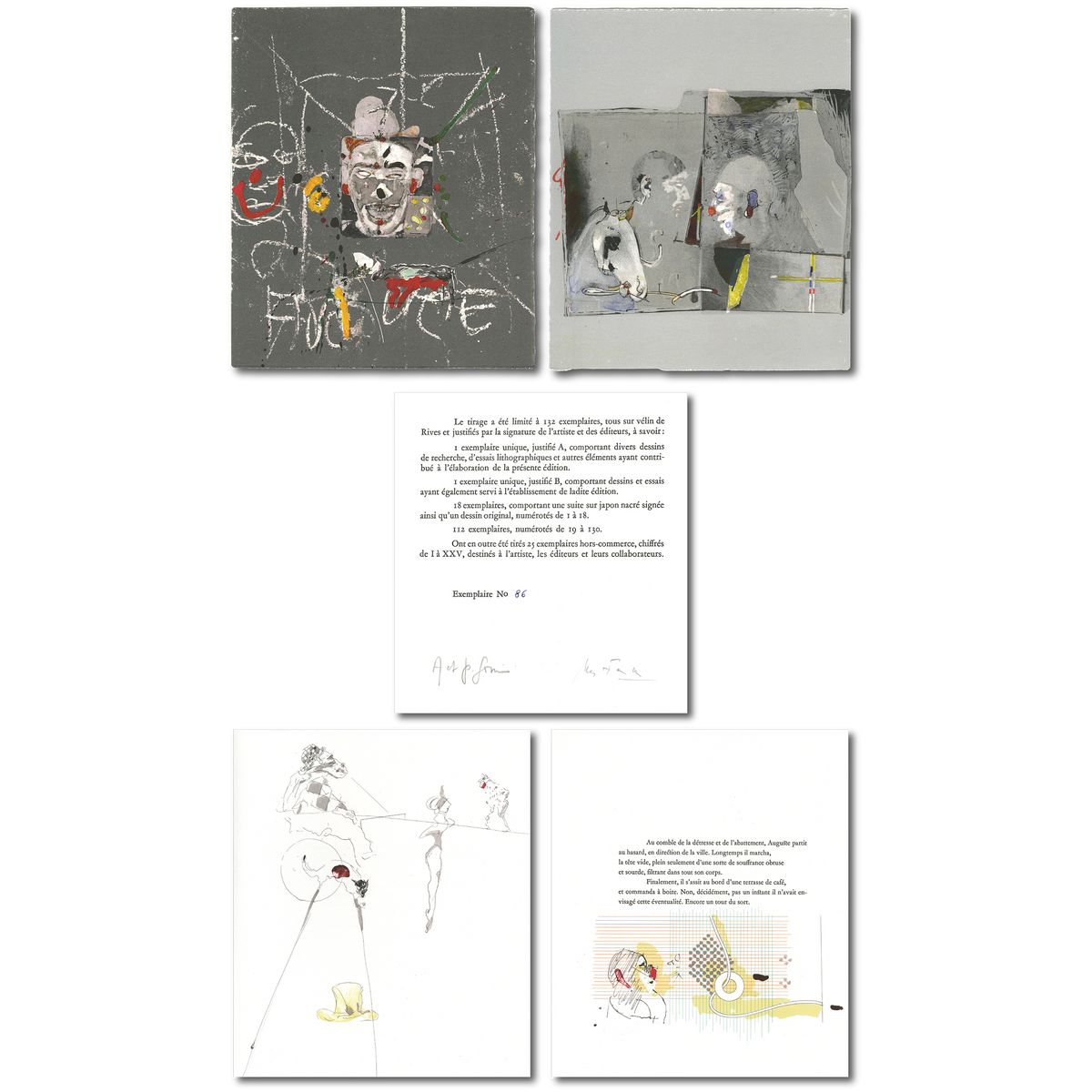 Hans Falk - Signed 20 Lithograph Set of Henry Miller&#39;s &quot;Le Sourire au Pied de l&#39;échelle,&quot; 1978