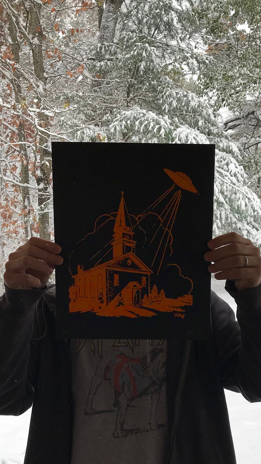 Brian J. Hoffman &quot;Believe&quot; - Speedball Nite Glow Screen Print, Limited Edition of 15 - 11 x 14&quot;