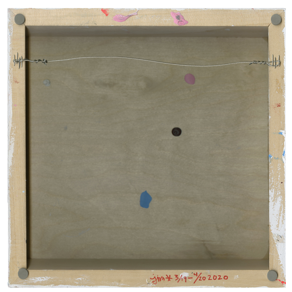 Jim Houser &quot;TAKE HOLD&quot; - Original Acrylic Painting on Wood - 12 x 12&quot;