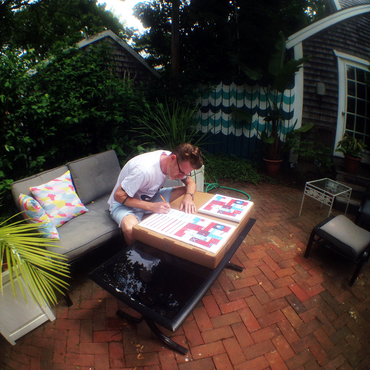 Jim Houser &quot;Sceme!&quot; - Archival Print, Limited Edition of 40 - 12 x 12&quot;