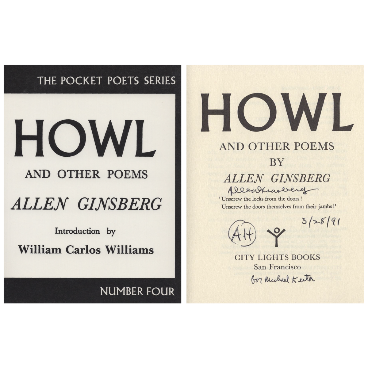 Allen Ginsberg - Signed &quot;Howl and Other Poems&quot;