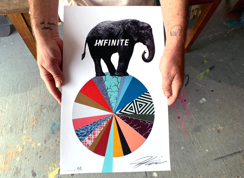 Jeremiah Kille &quot;Infinite&quot; - Hand-Embellished Variant Edition of 5 - 11 x 17&quot;
