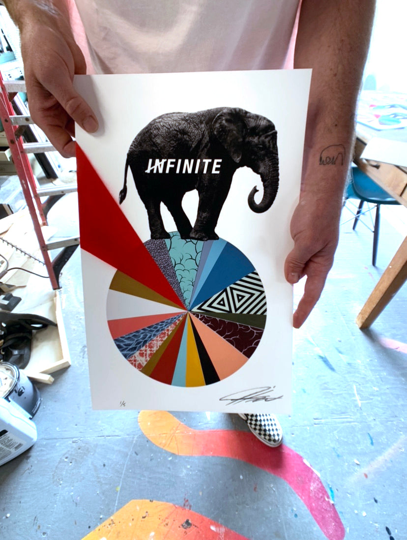 Jeremiah Kille &quot;Infinite&quot; - Hand-Embellished Variant Edition of 5 - 11 x 17&quot;