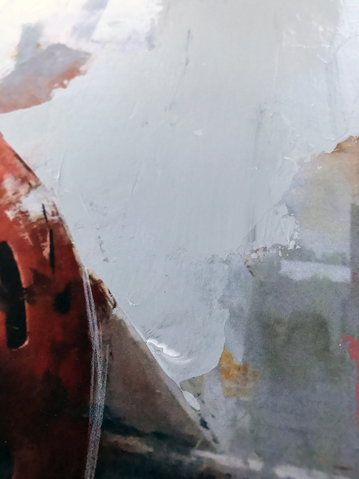 Agnieszka Pilat &quot;Red Paul&quot; - Hand-Embellished Print, Edition of 3 - 18 x 18&quot;