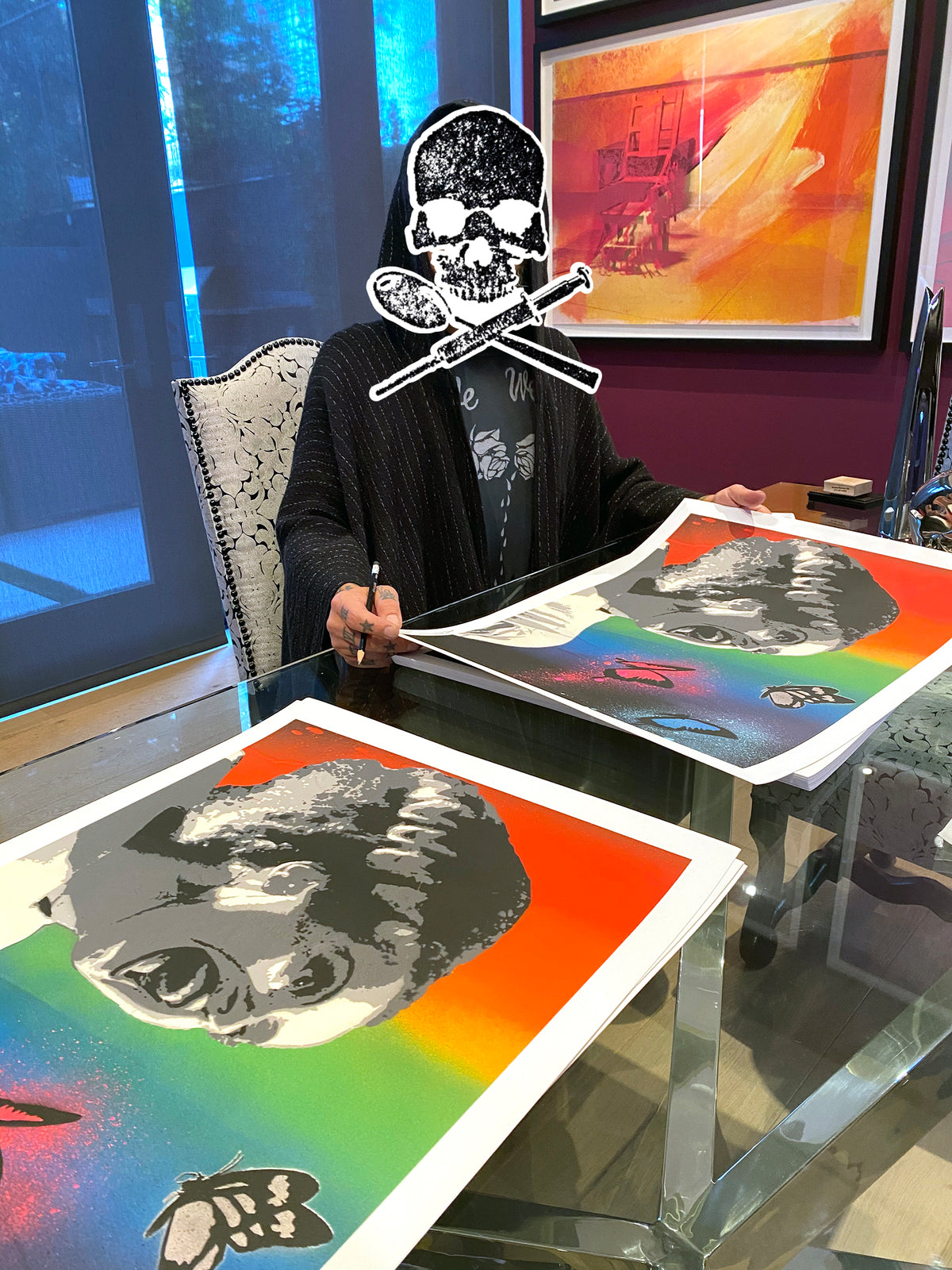 Dave Navarro &quot;The Bride&quot; - Hand-Embellished Edition of 10 - 18 x 24&quot;