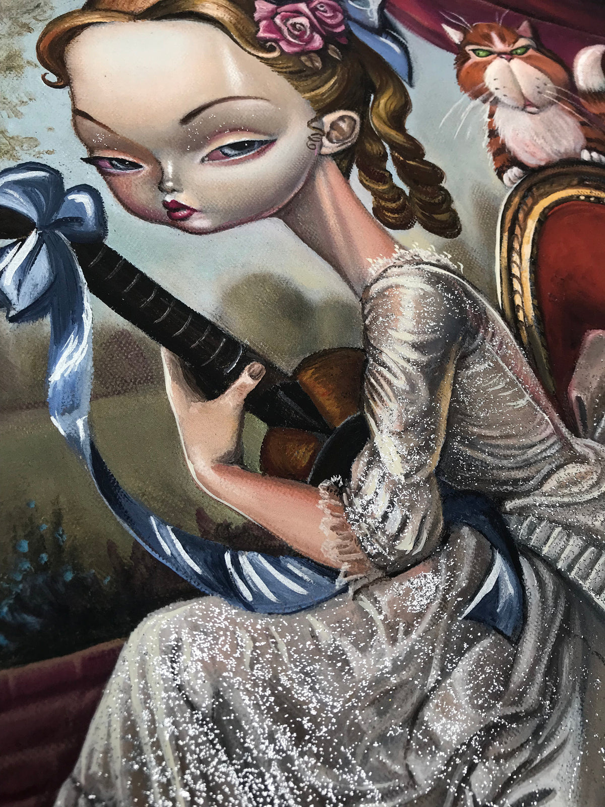 Bob Doucette &quot;Actual Facts&quot; - Hand-Embellished Unique Variant, #2/3 - 14 x 17&quot;