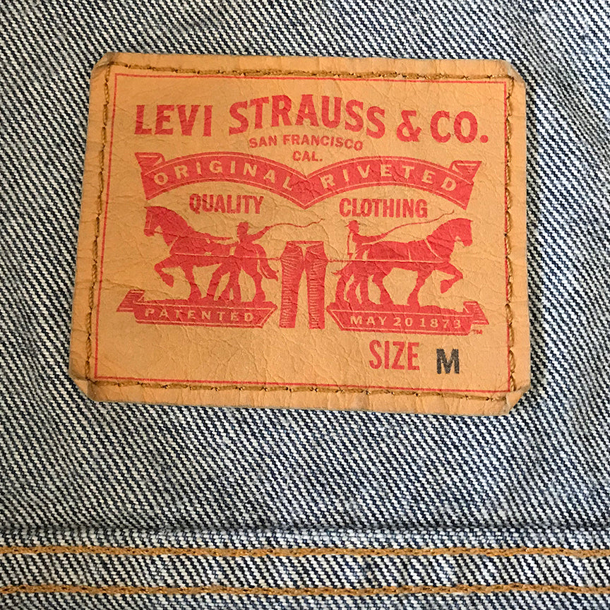 Al Diaz &quot;SAMO©…&quot; - Original Hand-Painted Vintage Levi&#39;s Denim Vest