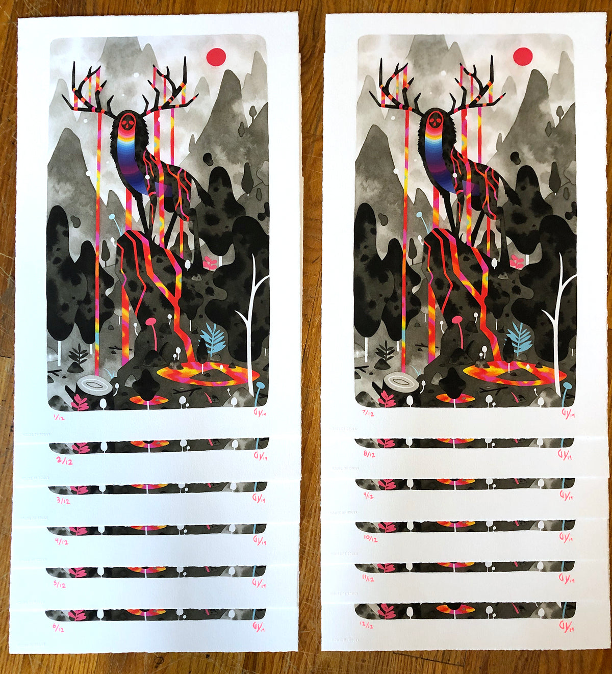 Graham Yarrington &quot;Elk Deity&quot; - Archival Print, Limited Edition of 12 - 13 x 19&quot;