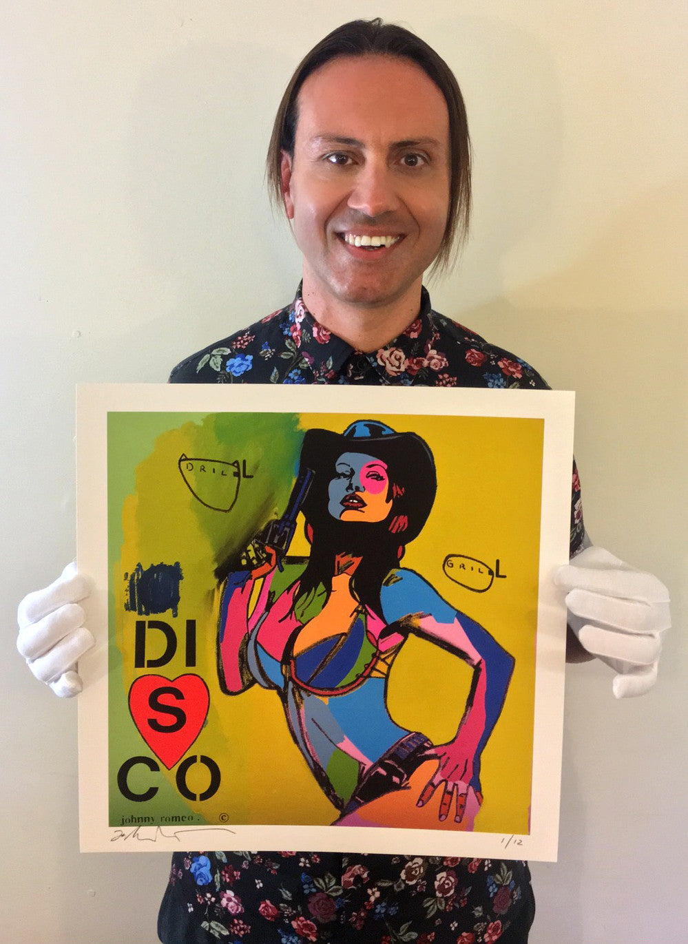 Johnny Romeo &quot;Disco&quot; - Archival Print, Limited Edition of 12 - 17 x 17&quot;