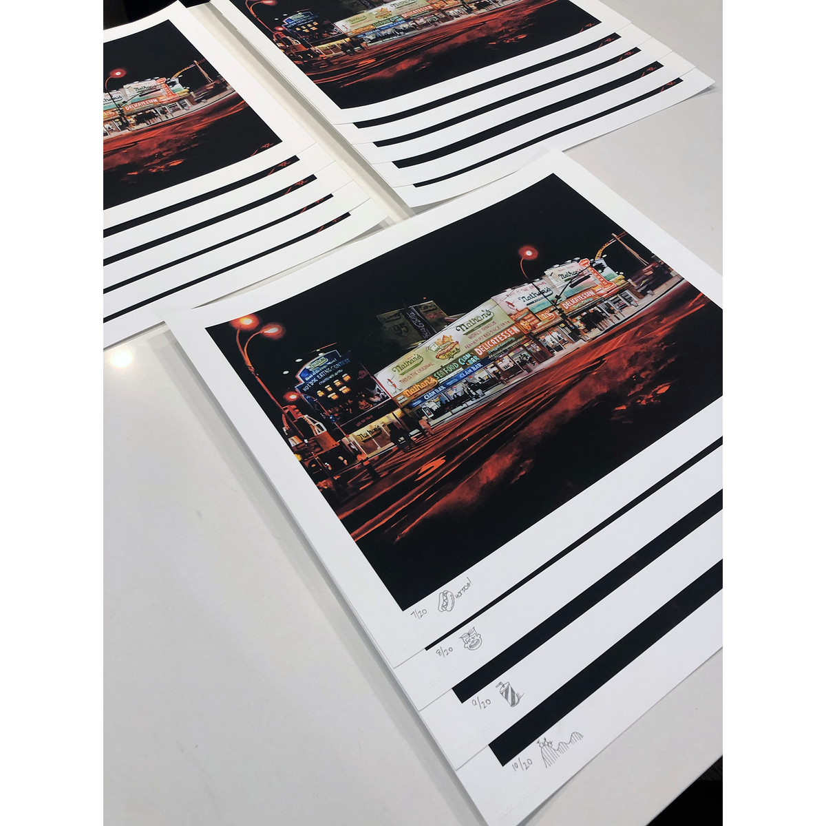Johnny Lowe  &quot;Nathan&#39;s Famous&quot; - Archival Print, Limited Edition of 20 - 13 x 17&quot;