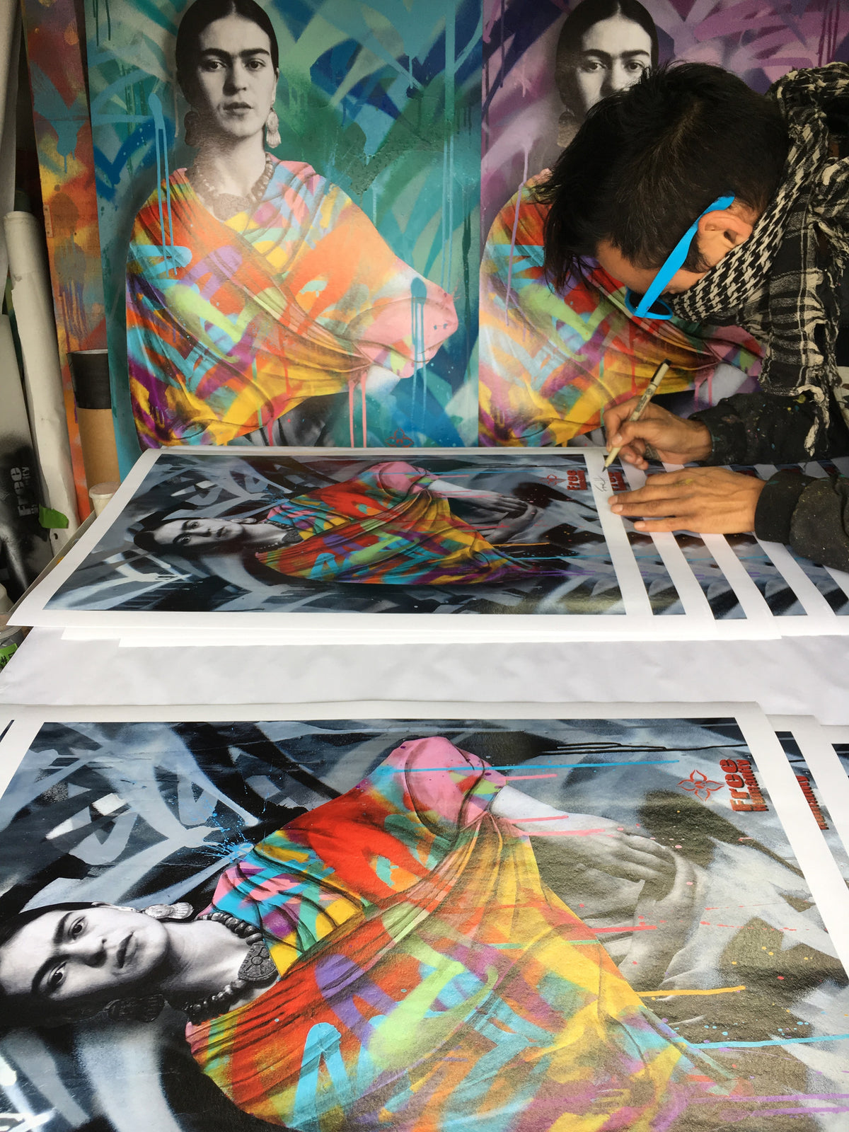 FREE HUMANITY &quot;Frida Kahlo&quot; - Limited Edition, Archival Print - 11 x 17&quot;