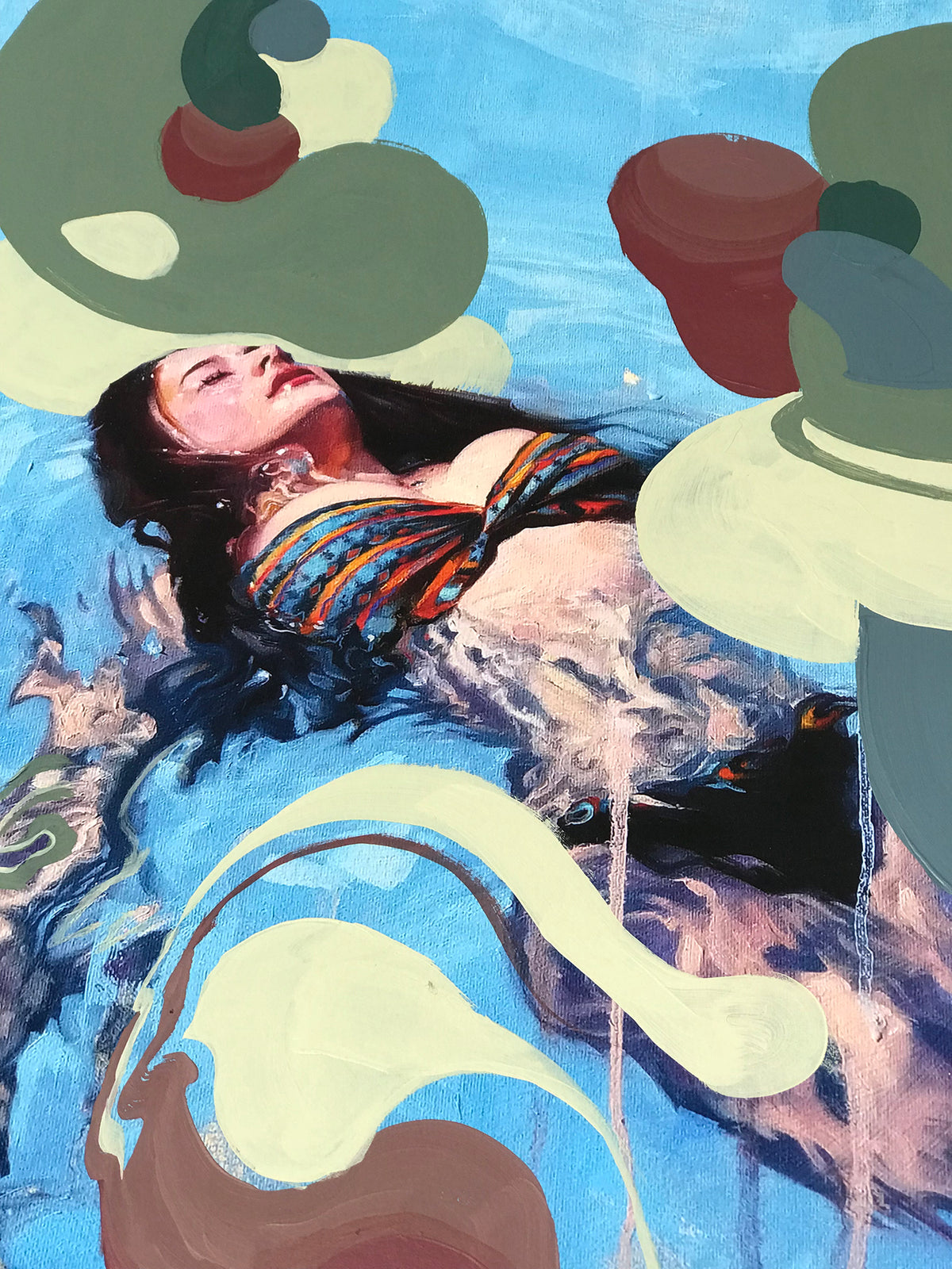 Ryan Morse &quot;Emerge&quot; - Hand-Embellished Unique Variant, #3/5 - 17 x 17&quot;