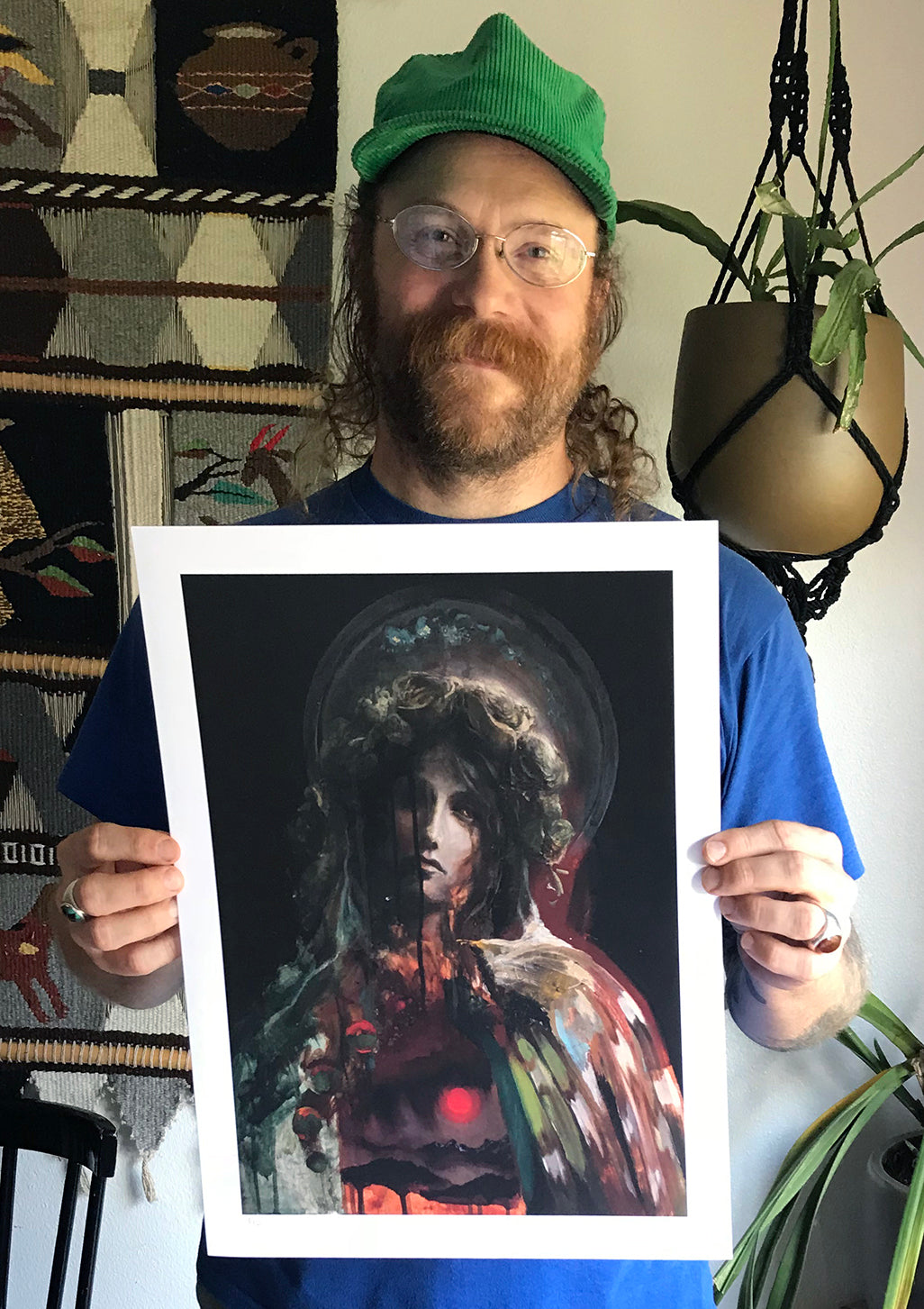 Adam Burke &quot;Mater Omnium&quot; - Hand-Embellished Variant, Edition of 3 - 13 x 17&quot;