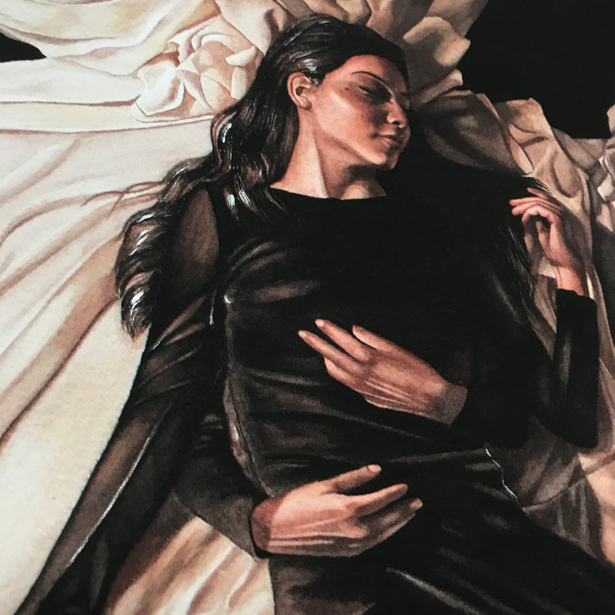 Michelle Avery Konczyk - &quot;To Wilt is to Wait&quot; - Hand-Embellished Unique Variant, 1 of 5 - 17 x 17&quot;