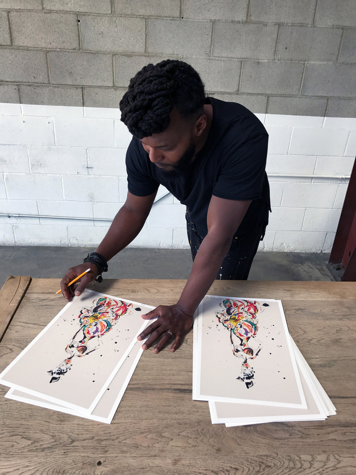 Miles Regis &quot;Grace&quot; - Hand-Embellished Unique Print, #3/3