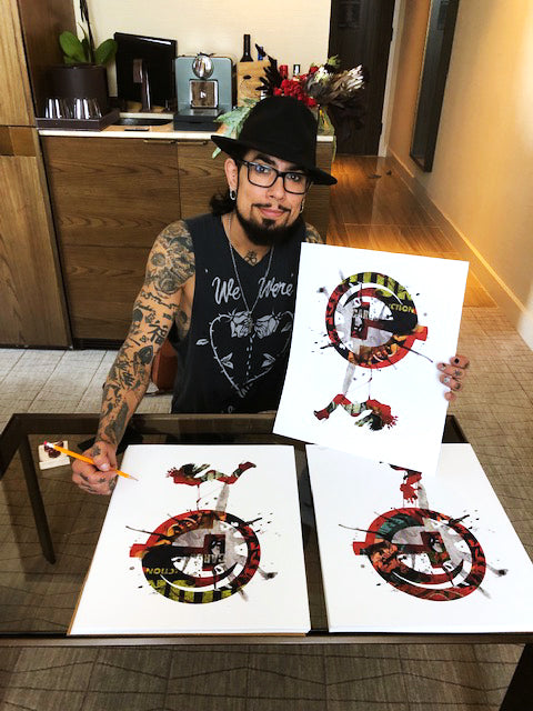 Dave Navarro &amp; Brian J. Hoffman &quot;A Tsar is Born&quot; - Hand-Embellished Variant, 1 of 3 - 14 x 17&quot;