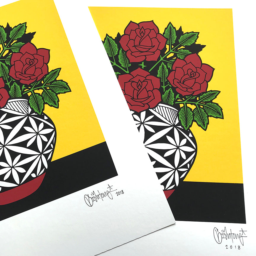 Mike Giant &quot;Acoma Pot&quot; - Archival Print, Limited Edition of 30 - 11 x 14&quot;