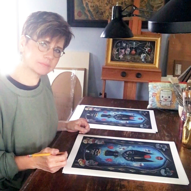 Laura Colors &quot;Get Lucky&quot; - Hand-Embellished Variant, Edition of 5 - 13 x 17&quot;