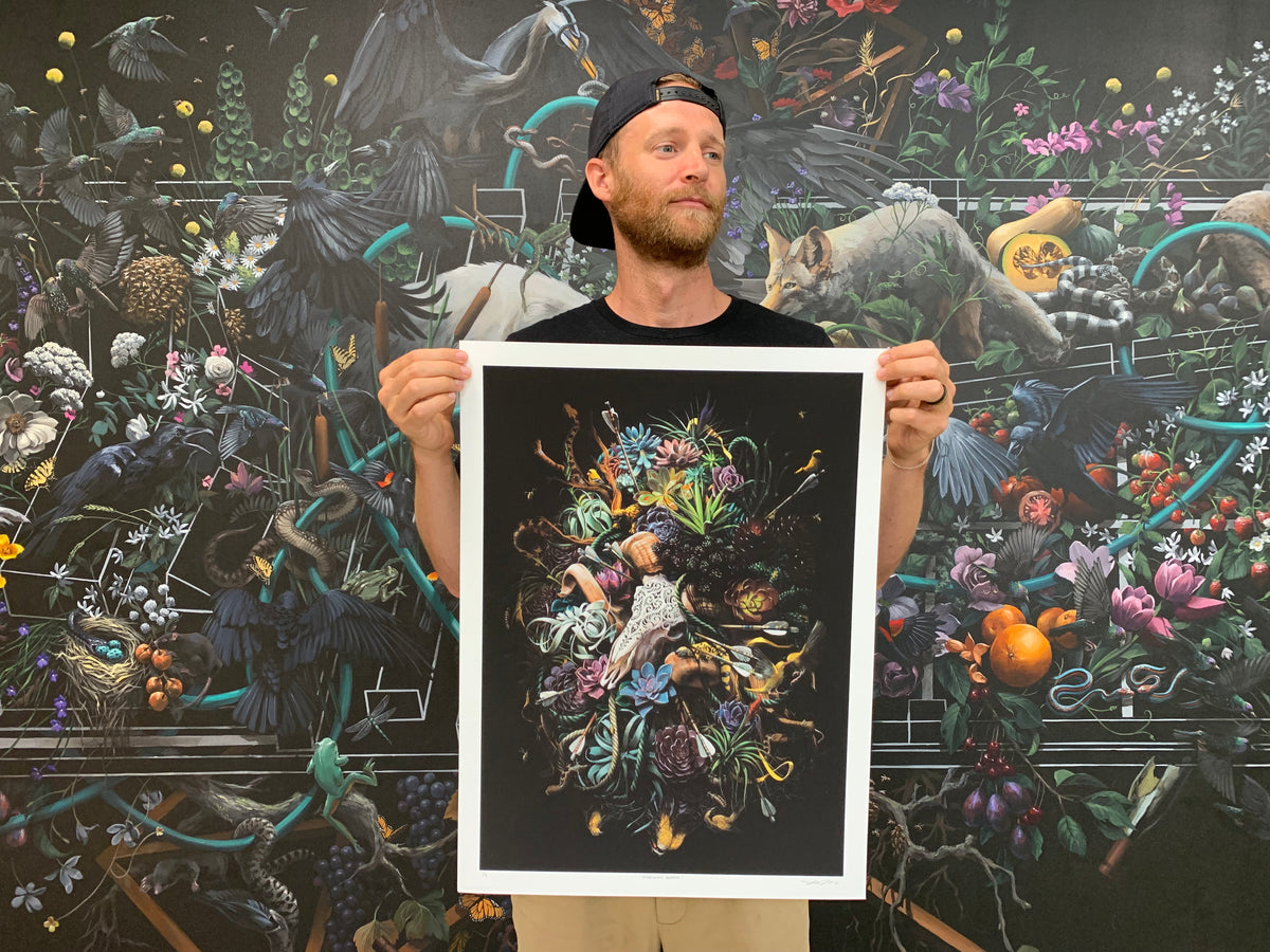 Jake Messing &quot;Midnight&#39;s Breath&quot; - Hand-Embellished Variant, #4/5 - 18 x 24&quot;