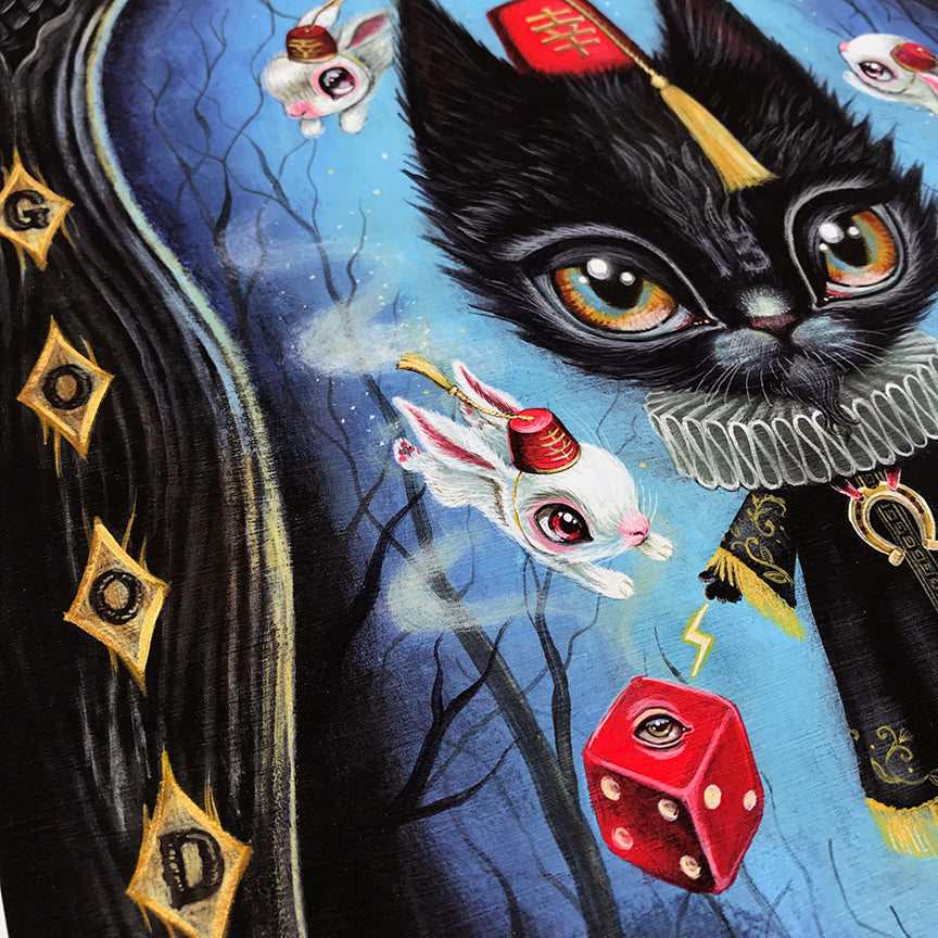 Laura Colors &quot;Get Lucky&quot; - Hand-Embellished Variant, Edition of 5 - 13 x 17&quot;
