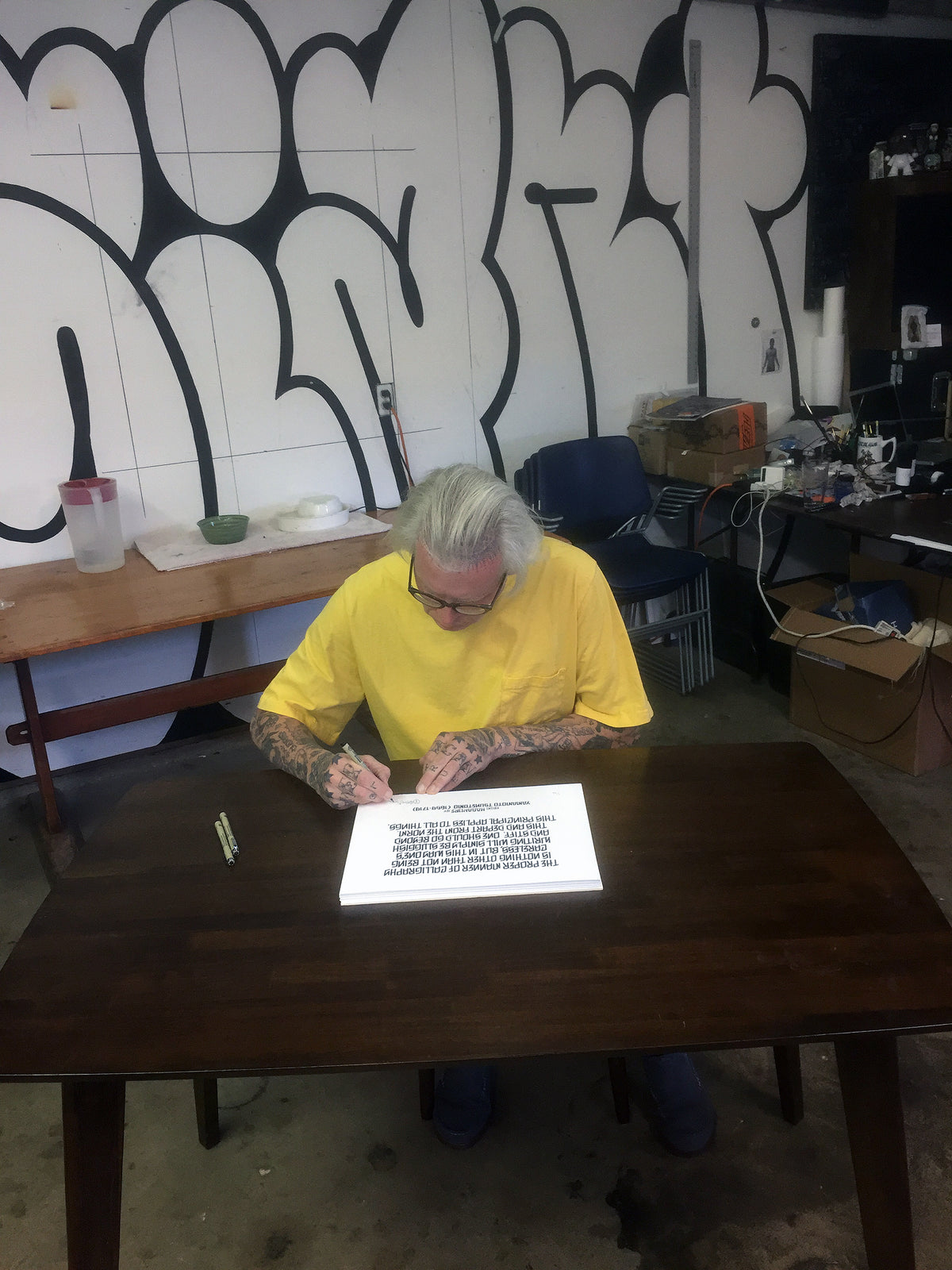 Mike Giant &quot;Calligraphy (Yamamoto Tsunetomo)&quot; - Limited Edition, Archival Print - 11 x 14&quot;