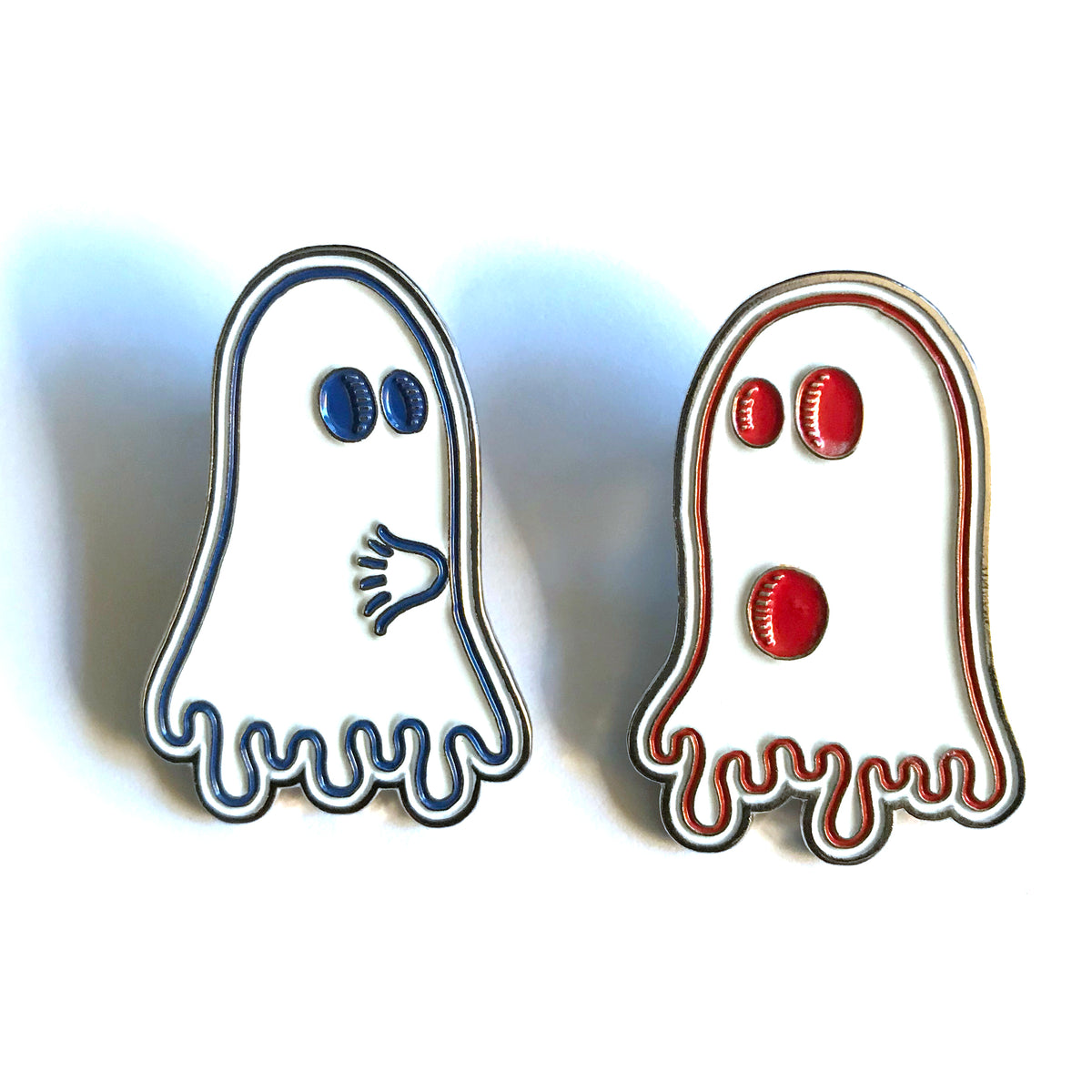 Bonethrower &quot;Ghost Boner&quot; - Embellished Print &amp; 2 x Pin Set, Edition of 50 - 8 x 10&quot;