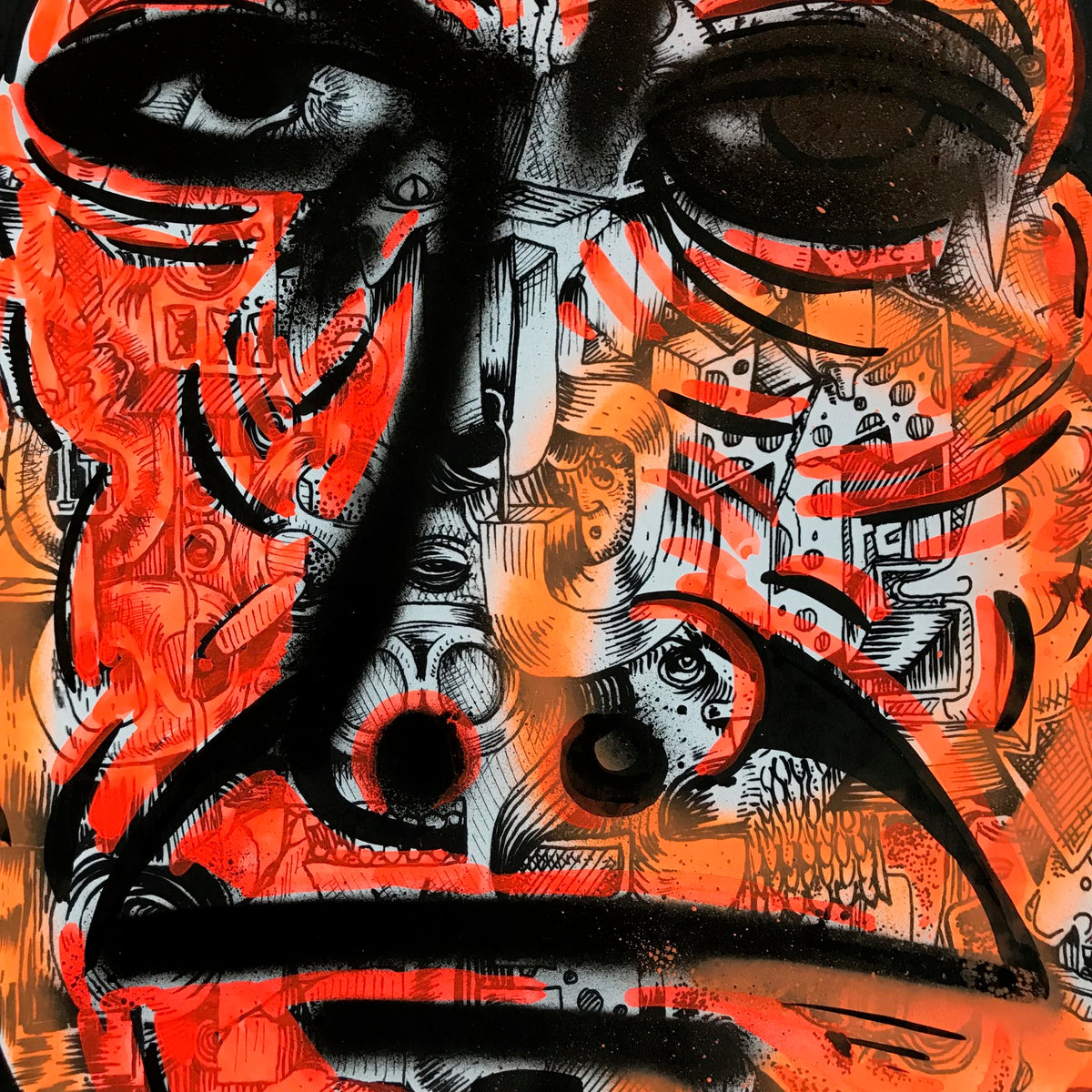 BlusterOne &quot;One Rhyme&quot; - Hand-Embellished Unique Print, #2/15 - 14 x 17&quot;