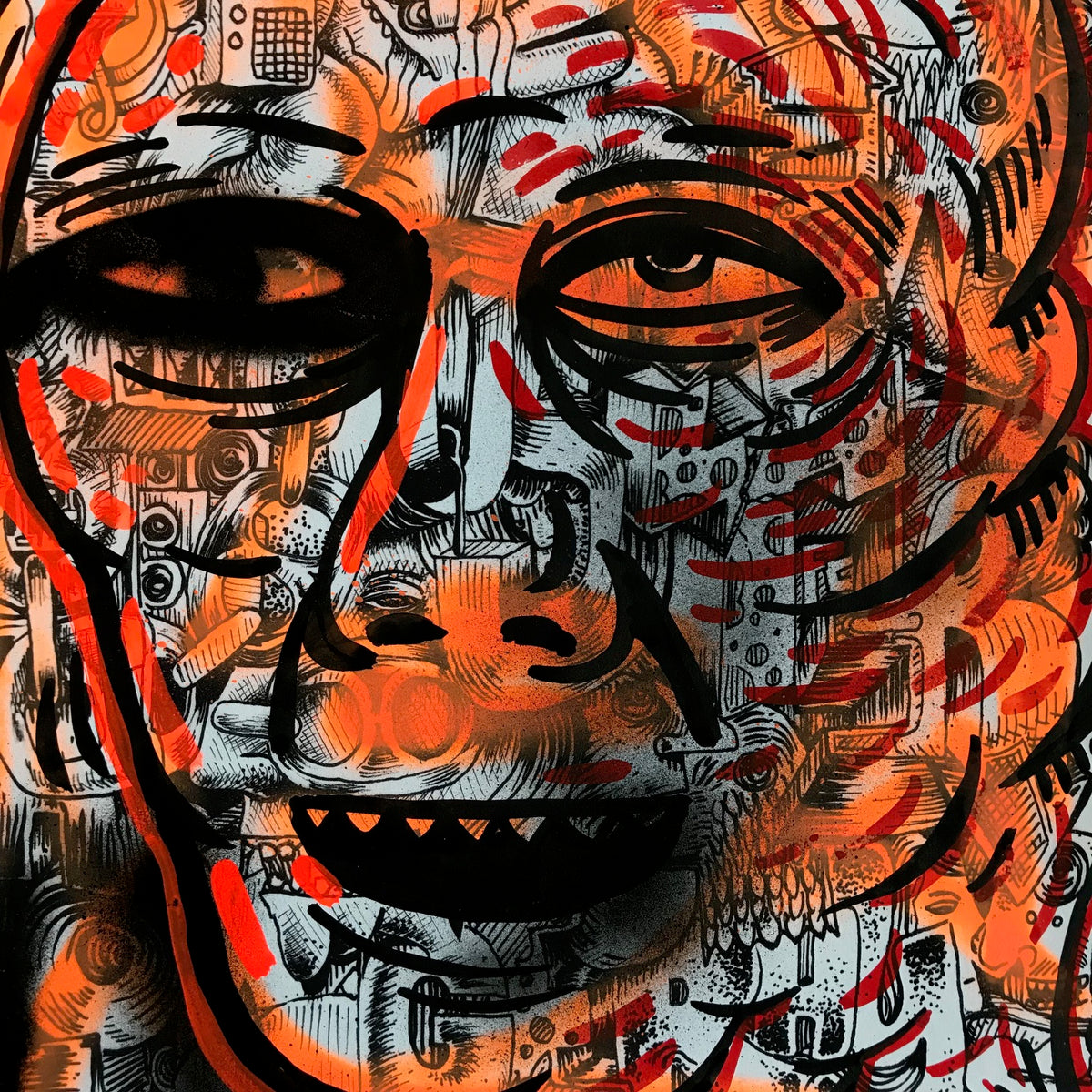 BlusterOne &quot;One Rhyme&quot; - Hand-Embellished Unique Print, #5/15 - 14 x 17&quot;