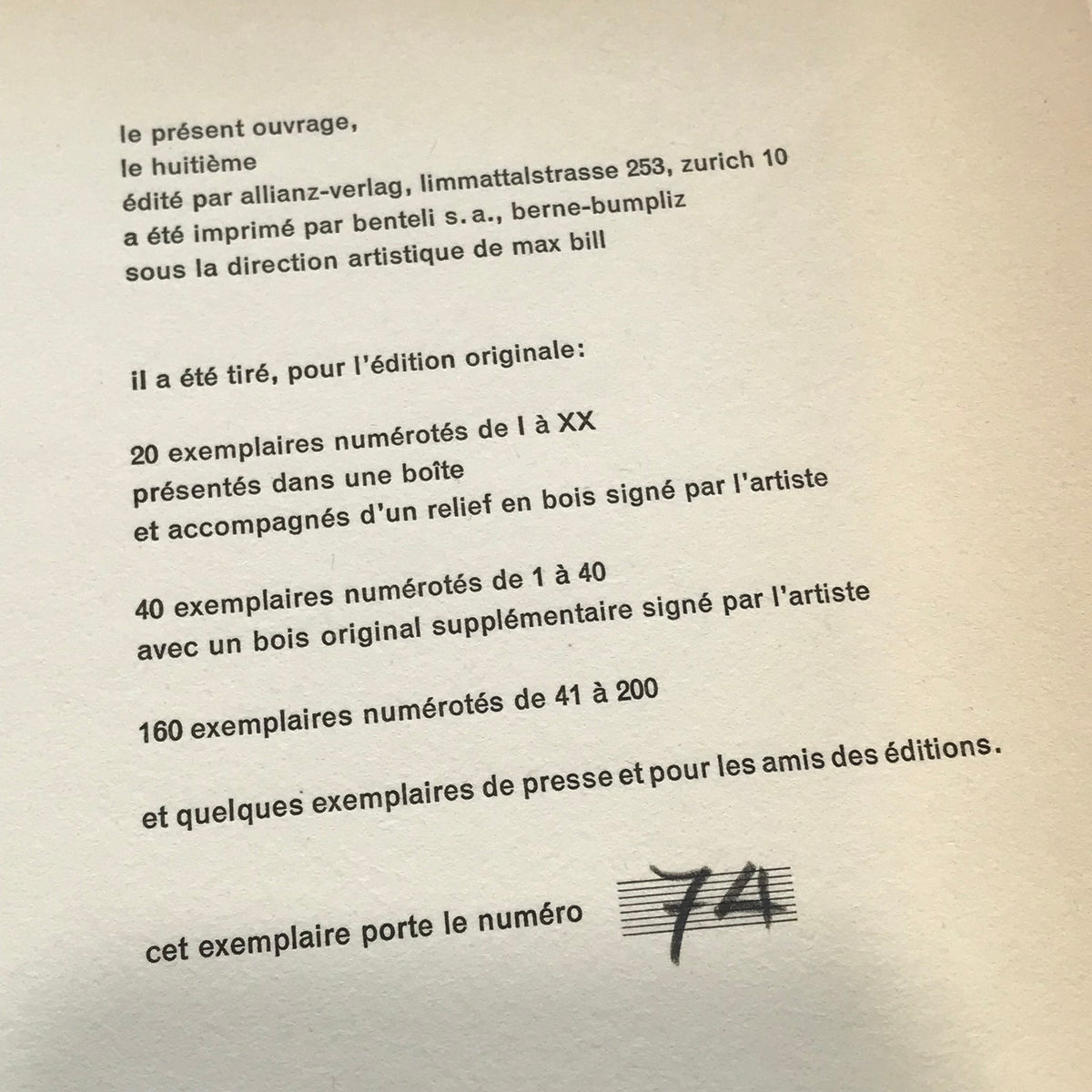 Jean Arp - &quot;11 Configurations,&quot; First Edition, #74/200 - 1945