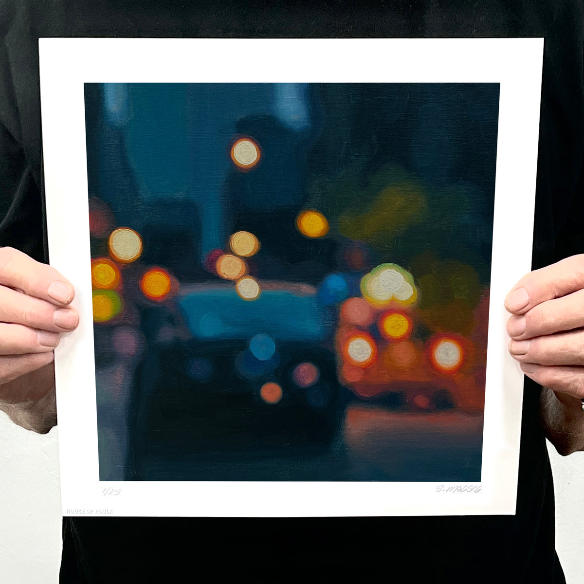 Stephen Magsig - Limited Edition &quot;Citylights&quot; Print Set of 3 - 12 x 12&quot; Each
