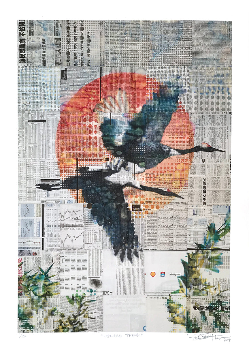 Phillip Hua &quot;Upward Trend&quot; - Archival Print, Limited Edition of 12 - 12 x 17&quot;