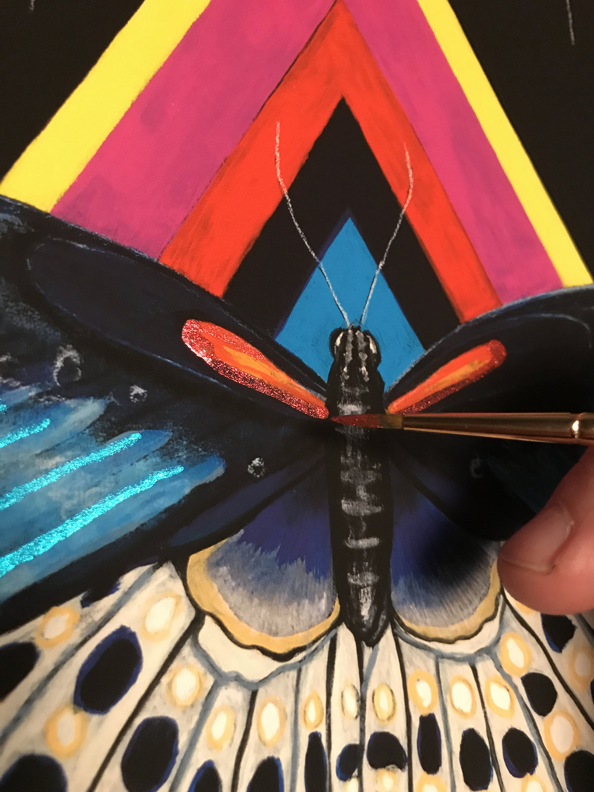 Colin Frangicetto &quot;Eternal Return II&quot; - Hand-Embellished Unique Print - 18 x 24&quot;