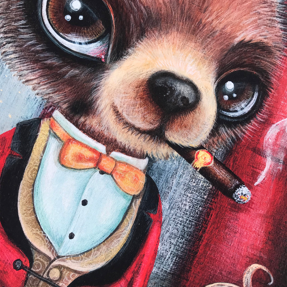 Laura Colors &quot;It&#39;s Showtime&quot; - Hand-Embellished Edition of 5 - 14 x 17&quot;