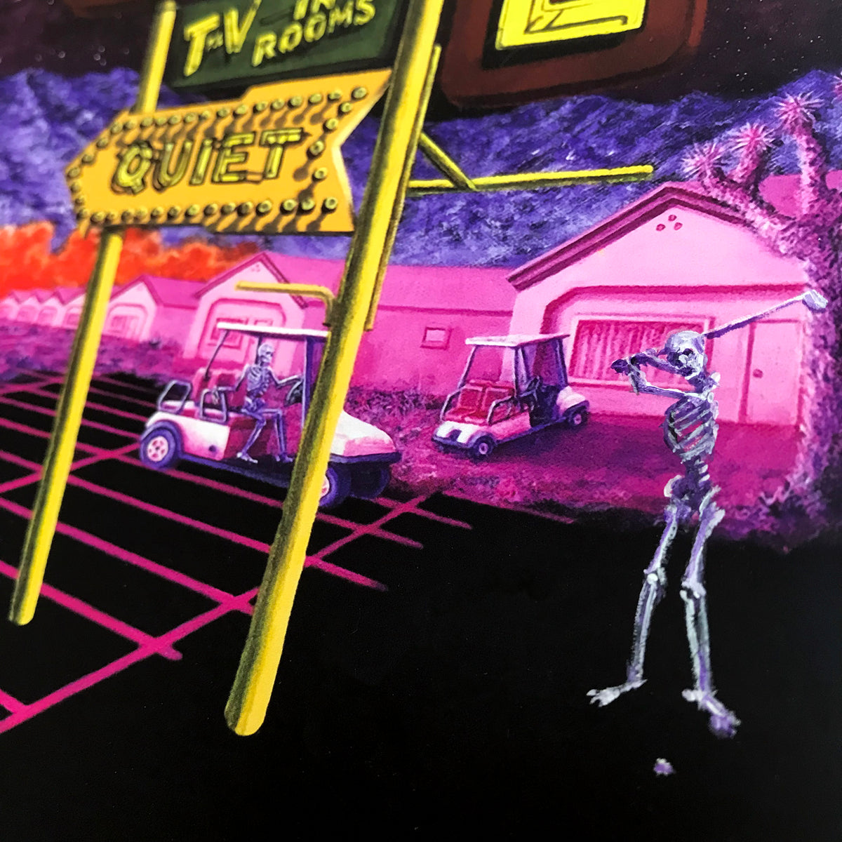 Alec Huxley &quot;We Were Promised All the Creature Comforts&quot; - Hand-Embellished Edition of 5 - 17 x 17&quot;