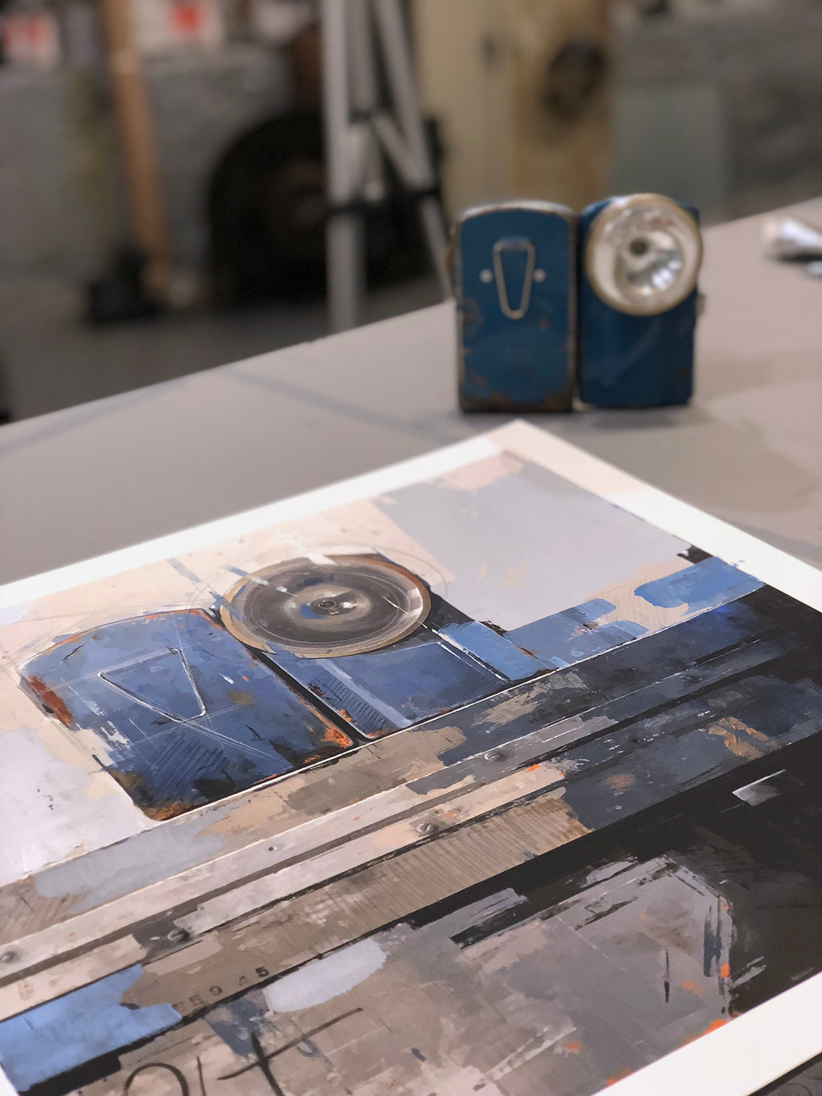 Agnieszka Pilat &quot;Blue&quot; - Archival Print, Limited Edition of 12 - 17 x 17&quot;