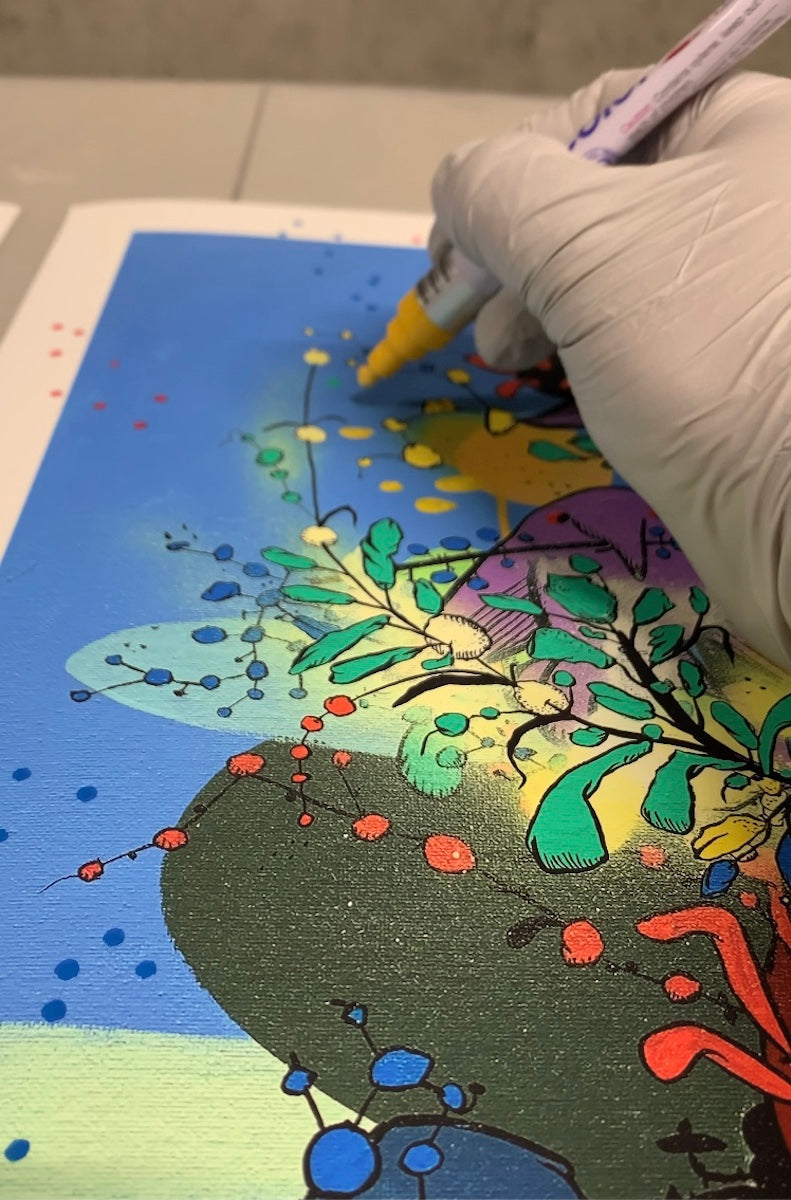 Nick Zaremba - &quot;Nature is Infinite&quot; - Hand-Embellished Edition of 3 - 14 x 17&quot;